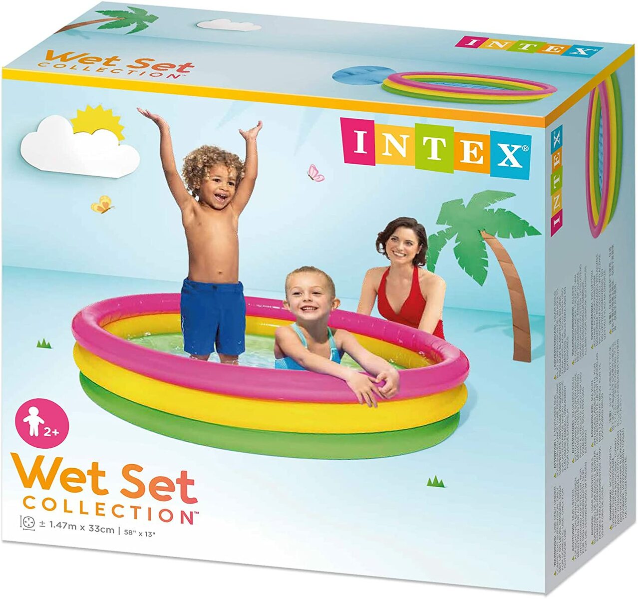 INTEX プール インテックス サンセットグロープール 147×33cm 57422 [日本正規品]