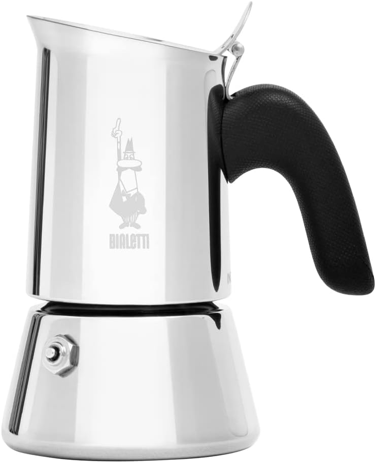 Bialetti (ビアレッティ) ヴィーナス 2カップ用 ステンレスモデル 直火式 ( コーヒーメーカー エスプレッソメーカー マキネッタ ) 8006363028875 ●イタリア100年の伝統。●1919年から今日に渡り、100年以上も調理器具を作り続けてきたビアレッティはイタリアの老舗ブランドです。●「ヴィーナス」はそのなかでもプレミアムフィニッシュの細身な形状とスタイリッシュなデザインが美しいコーヒーマキネッタです。●旧型と比較して、本体の厚みを20%増加させ、耐久性アップ。●ハンドルと蓋ツマミも新デザインとなったステンレス製のヴィーナスです。●タンク適正容量:約100ml●抽出量:約80ml※ご使用状況によって抽出の量が異なりますので上記はあくまで目安となります。 5