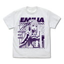 Re:ゼロから始める異世界生活 エミリア Tシャツ Ver.2.0 WHITE L 【08/04頃入荷】