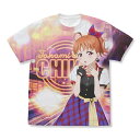 ラブライブ!サンシャイン!! 描き下ろし 高海千歌 フルグラフィックTシャツ ソロコンサー.. WHITE L 【10/04頃入荷】