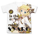 ご注文はうさぎですか?? シャロ フルグラフィックTシャツ WHITE M 【10/24頃入荷】