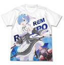 Re:ゼロから始める異世界生活 レムとモーニングスター フルグラフィックTシャツ WHITE XL 【11/16頃入荷】