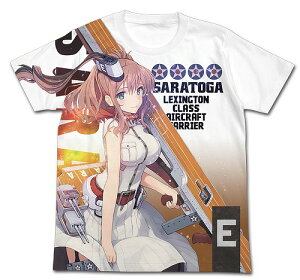 艦隊これくしょん -艦これ- サラトガ フルグラフィックTシャツ WHITE S 【12/16頃入荷】