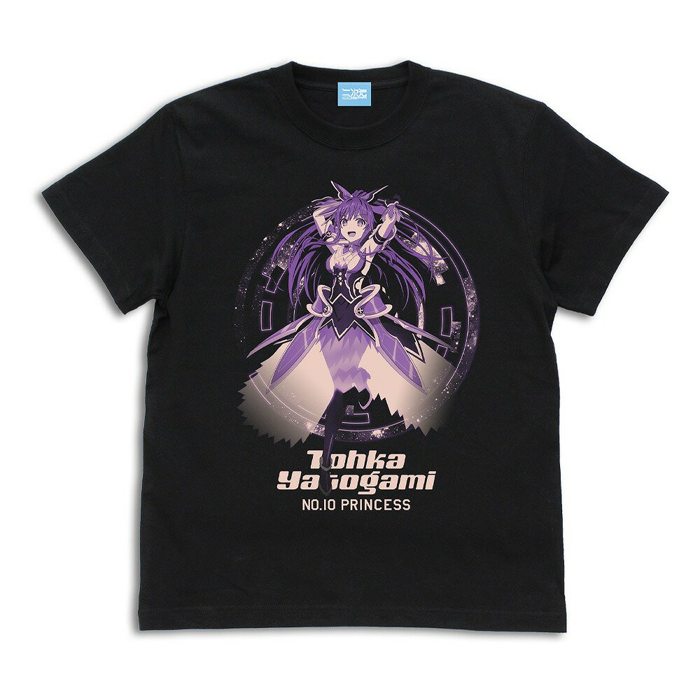 デート・ア・ライブIV 夜刀神十香 Tシャツ 顕現Ver. BLACK M 【03/16頃入荷】