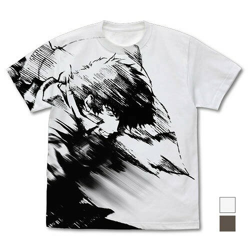  カウボーイビバップ スパイク・スピーゲル オールプリントTシャツ/CHARCOAL-M