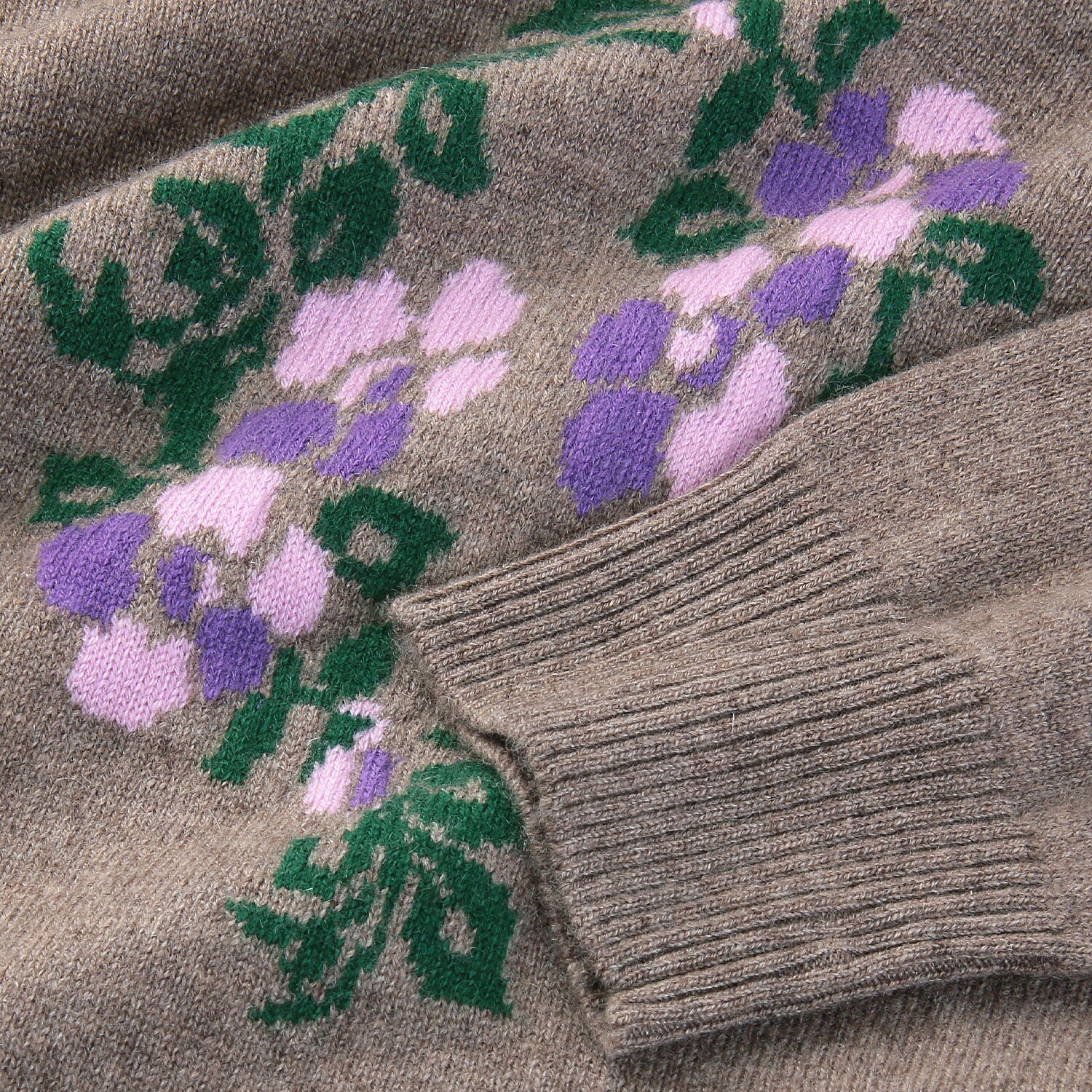 カシミヤインターシャセーター