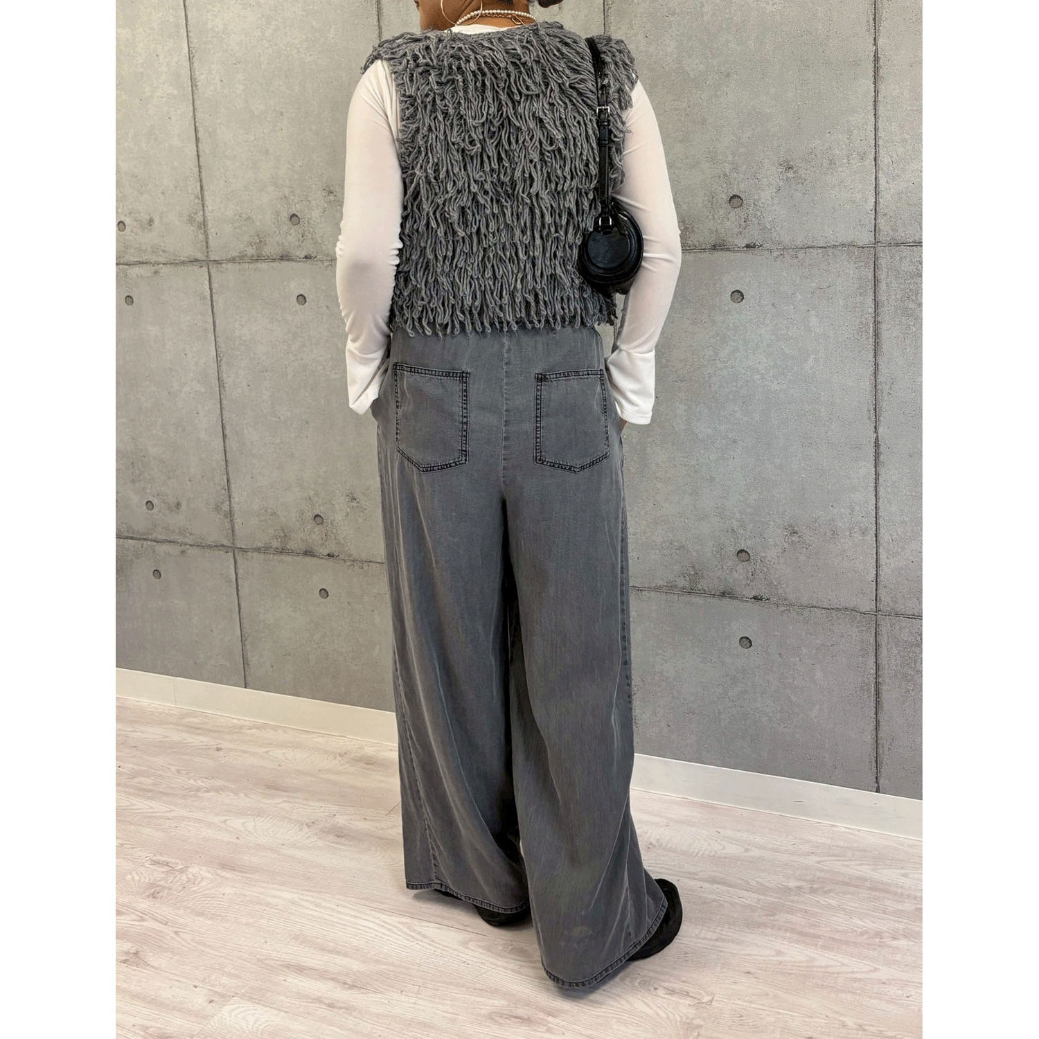 ROSIEE ループ編みニットベスト