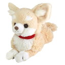 サンレモン ひざ わんこ チワワ クリーム 23.2×9.6×31cm ぬいぐるみ アニマル P-3002