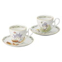 Noritake ノリタケ カップ ソーサー ( ペアセット ) ( コーヒー ティー 兼用) 250cc となりのトトロ 電子レンジ対応 2客 ボーンチャイナ...
