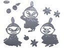 メイホウ MOOMIN リトルミイ エンブレムステッカー ラージ シルバー FS074(3)