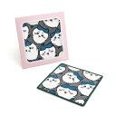 ちいかわ(Chiikawa) ハチワレいっぱい タオルハンカチ ブルー シェニール織 パッケージ入り 可愛い 41-5070250 約25×25cm