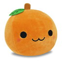 ぬいぐるみ マスコット かわいい ふわふわ やわらか クッション おもちゃ 癒し プレゼント 置物 (みかん オレンジ)