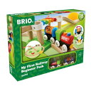 BRIO (ブリオ) レールウェイ マイファースト ビギナーセット 全18ピース 対象年齢 1歳半~ (電車 おもちゃ 木製 レール) 33727