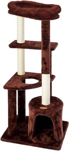 アドメイト (ADD. MATE)猫用おもちゃねこまど ヴィラフォートキャットポール ゆったりベッドとハウス