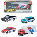 ホットウィール(Hot Wheels) プレミアムコレクターセット - BRE ダットサン 乗り物おもちゃ ミニカー 4台 3歳から HRT52
