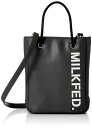ミルクフェド トートバッグ FAUX LEATHER MINI SHOULDER TOTE 103203053004 レディース ブラック