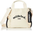 ミルクフェド トートバッグ RUFFLE MINI BAG レディース WHITE