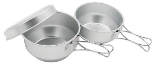 EPI(イーピーアイ) アルミ3点食器セット C-5201 シルバー