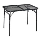 キャンパーズコレクション タフライトテーブル(幅90奥行60cm) TLT-6090(MBK)