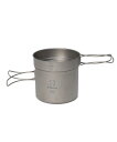S'more(スモア) Titanium Cooker Set キャンプクッカーセット チタン クッカー 2点セット 調理器具 (L(500ml 1600ml)...