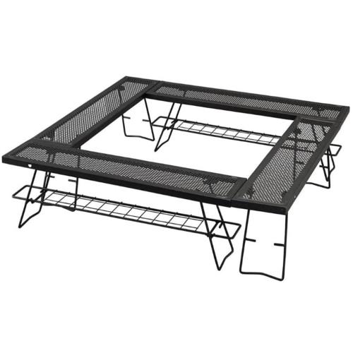 アイリスオーヤマ 焚火テーブル TKB-TB98 ファイヤテーブル アウトドアテーブル テーブル 机 キャンプ用品 ブラック 焚き火台 アウトドア ギフト プレゼントのサムネイル