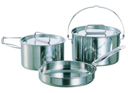 【 限定】 キャプテンスタッグ(CAPTAIN STAG) クッカーセット ステンレスクッカー Mセット ステンレス製 日本製 燕三条産 ラグナ UY-7033...