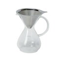 PYREX コーヒーサーバー 600ml ステンレスフィルター付き CP-8537 クリア