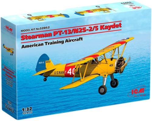 ICM 1/32 ꥫ ƥޥ PT-13/N2S-2/5 ǥå ץǥ 32043, å