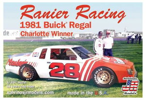 サルビノス J・R モデル 1/24 NASCAR 1981年 シャーロット優勝車 ビュイック・リーガル ボビー・アリソン 28 レイニアーレーシング プラモデル SJMRRB1981C