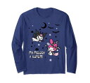 【ハロウィン特集】USデザイン マイメロディ&クロミ いたずらコウモリ 長袖Tシャツ