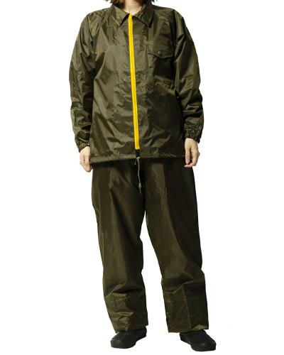 レインスーツ 上下 メンズ (耐水圧:10000mmH2O) (裾上げ調節機能) (フード調節機能) (止水テープ加工) ..