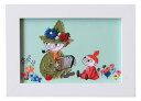 ハマナカ 刺しゅうキット 毛糸紙刺しゅうでつくる MOOMIN スナフキンとリトルミイ (出来上がりサイズ約縦13cm×横18cm※フレームサイズ) H-435...