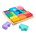 【 限定】フィッシャープライス(fisher price) 木のおもちゃ ひらめき育脳! インターロッキングパズル 赤ちゃん・幼児のおもちゃ 知育・学習玩具 モ...
