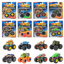 ホットウィール(Hot Wheels) モンスタートラック 1:64アソート 乗り物おもちゃ ミニカー 8台入り BOX販売 3歳から マルチ 983B-FYJ44