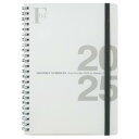 キョクトウ 手帳 2025年 2024年10月始まり FOBCOOP A5 Wリング綴じタイプ マンスリー 白 PBF57W25
