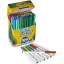 クレヨラ (Crayola) マーカー 水で落とせる マーカーペン100色 Super Tips 正規品 585100