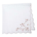 ローラ アシュレイ ハンカチ 刺繍ハンカチ05608005 レディース 05608005C オールドローズ 約 横45cm×縦45cm