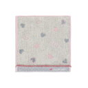 ジルスチュアート(JILL STUART) キャンディードット タオルハンカチ グレー ハート フルフィーコットン 58-1700060 約20×20cm