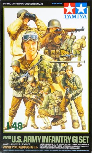 タミヤ(TAMIYA) 1/48 ミリタリーミニチュアシリーズ No.13 アメリカ陸軍歩兵 GIセット プラモデル 32513