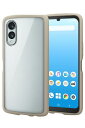 エレコム arrows We2 (F-52E/FCG02) ケース カバー 透明 耐衝撃 衝撃吸収 ハイブリッド TPU ストラップホール付き ショルダー ストラップシート付 軽量 薄型 傷がつきにくい キズ 硬度 5H カメラ保護 エアークッション カフェオレ PM-F241TSLFCBE