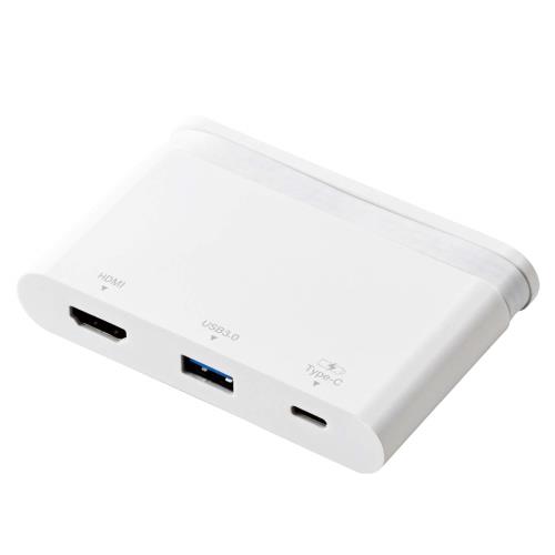 쥳 ɥå󥰥ơ USB-C ϥ PDбڽ&ǡžType-C/USB3.0/HDMIۥ֥Ǽ ۥ磻 DST-C06WH