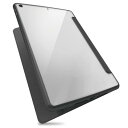 エレコム(ELECOM) iPad 10.2 第9/8/7世代 (2021/2020/2019年) ケース TOUGH SLIM 三つ折りスタンド フレームカラー 背面クリア ブラック TB-A21RTSLFCBK