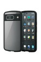 エレコム Google Pixel 8 ケース 耐衝撃 衝撃吸収 TOUGH SLIM LITE ハイブリッド素材 全周エアークッション 背面クリア ワイヤレス充電対応 ストラップホール付き ブラック PM-P233TSLFCBK