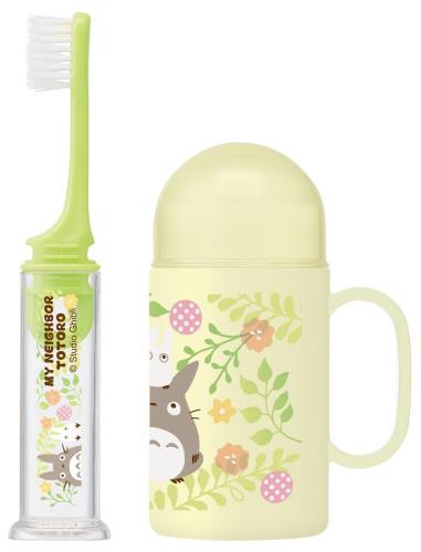 スケーター(Skater) デンタルケース付 立つ ジョイント 歯ブラシ 毛の硬さ普通 14.5cm となりのトトロ ジブリ TRKS1-A