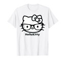 ハローキティ USデザイン カオ メガネ Tシャツ