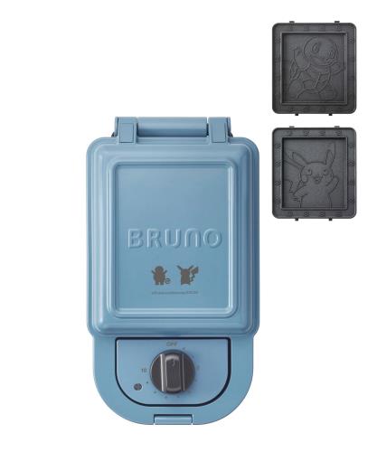BRUNO ポケモン ホットサンドメーカー シングル 電気 耳まで焼ける コンパクト プレゼント ギフト ブルー ピカチュウ ゼニガメ ブルー 青 BOE131...
