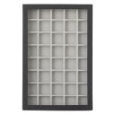 ライム ルースケース収納BOX 10056BK 透明フタタイプ 黒 40×40mm用 (24マス) 190×290×H22mm