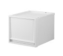 【】天馬 キッチンやランドリーで使用出来る収納ケース 完成品 フィッツケース FC40 Fits 省スペースにもピッタリな奥行40cm 日本製 アルミ補強板内蔵で積み重ねても頑丈 衣装ケース 収納ボックス【色 ホワイト】 【サイズ FC40-3530】 【幅35×奥行40×高さ30cm】