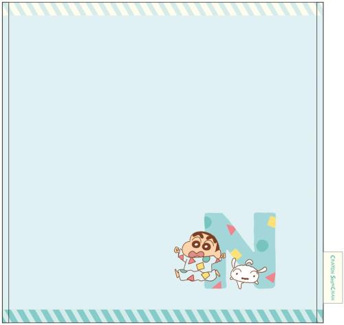 ティーズファクトリー クレヨンしんちゃん イニシャルタオル パジャマ/N サイズ:約H250×W250mm KS-5538..