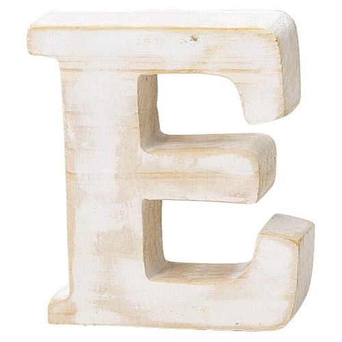 PASEO 壁飾り 木製アルファベット E WF-35WH-E